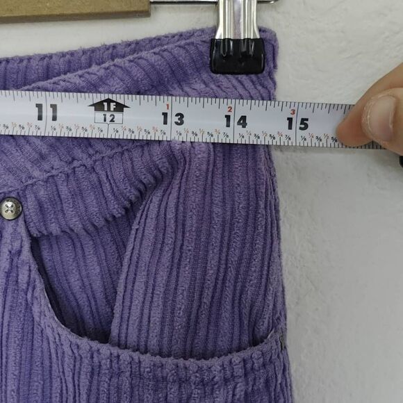 Ragged Pants Womens Size 28 Jeans Priest Unreal Combat Corduroy Purple - Picture 8 of 10